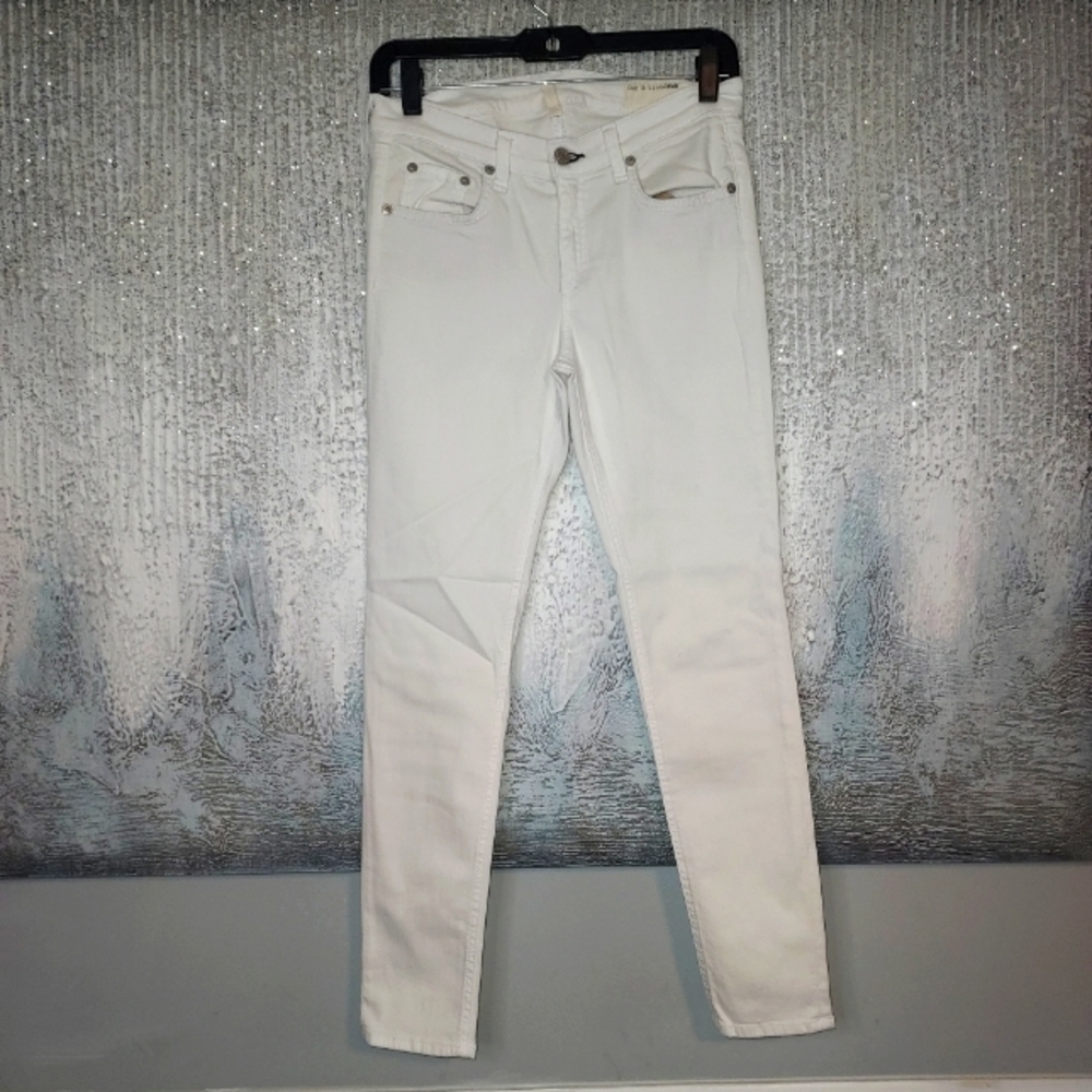 Rag  Bone Capri White Skinny Jeans